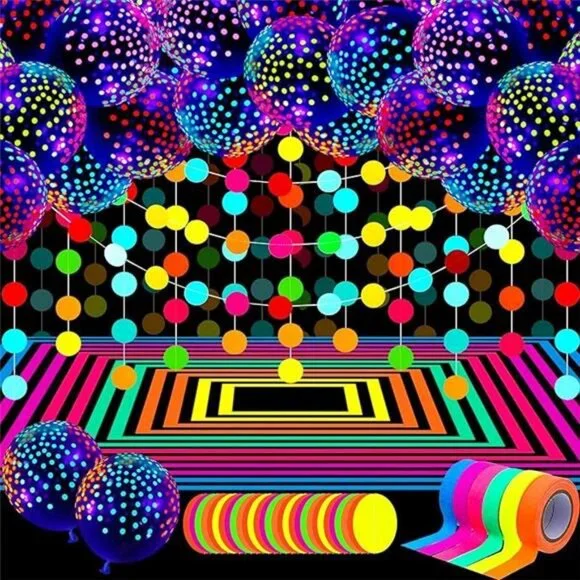 32 Pcs Glow in The Dark Party Supplies Halloween Neon Party Favors with - Picture 7 of 7